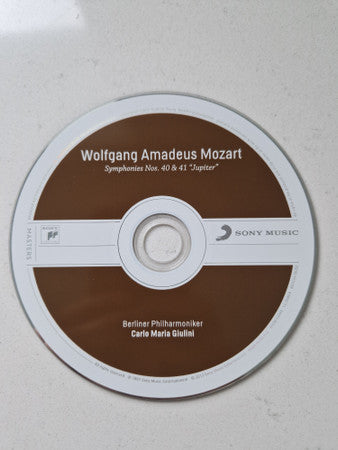 Wolfgang Amadeus Mozart, Carlo Maria Giulini, Berliner Philharmoniker : Symphonies No. 40 & 41 "Jupiter" (CD)
