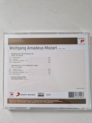 Wolfgang Amadeus Mozart, Carlo Maria Giulini, Berliner Philharmoniker : Symphonies No. 40 & 41 "Jupiter" (CD)
