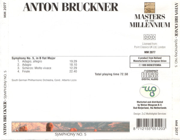 Anton Bruckner : Symphony No. 5 (CD)