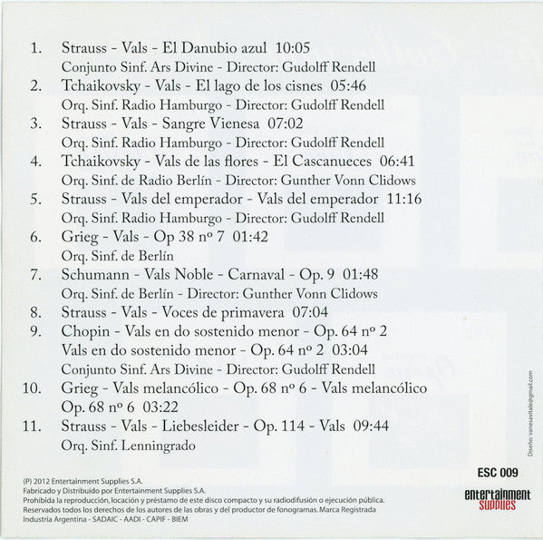 Various : Los Mejores Valses (CD)