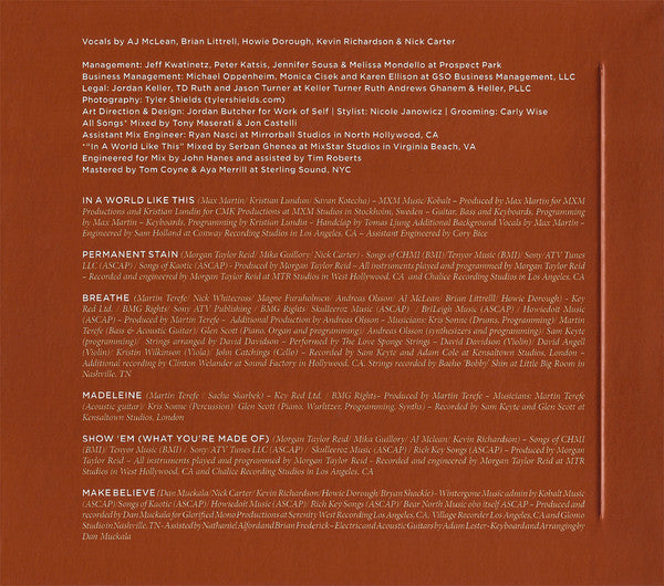 Backstreet Boys : In A World Like This (CD, Album, Dlx, RE, 10t)