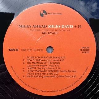 Miles Davis + 19 - Orchestra Under The Direction Of Gil Evans : Miles Ahead (LP, Album, RE)