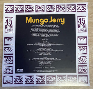 Mungo Jerry : In The Summertime/MIghty Man/Dust Pneumonia Blues (12", Maxi)