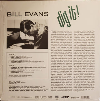 Bill Evans : Dig It! (LP, Comp, Mono, RE)