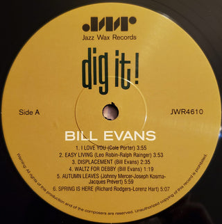 Bill Evans : Dig It! (LP, Comp, Mono, RE)