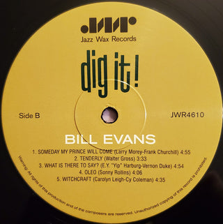 Bill Evans : Dig It! (LP, Comp, Mono, RE)