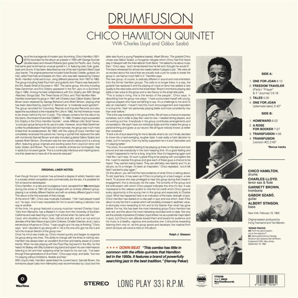 The Chico Hamilton Quintet : Drumfusion (LP, Album, RE)
