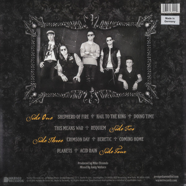 Avenged Sevenfold : Hail To The King (2xLP, Album, Ltd, RE, Gol)