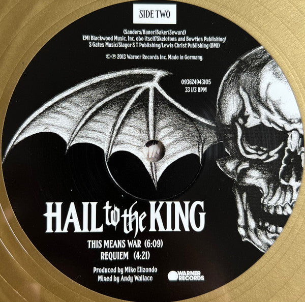 Avenged Sevenfold : Hail To The King (2xLP, Album, Ltd, RE, Gol)