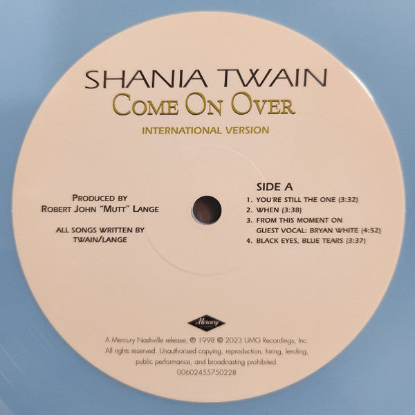 Shania Twain : Come On Over (25th Anniversary Diamond Edition) (2xLP, Album, RE, RM, Blu)