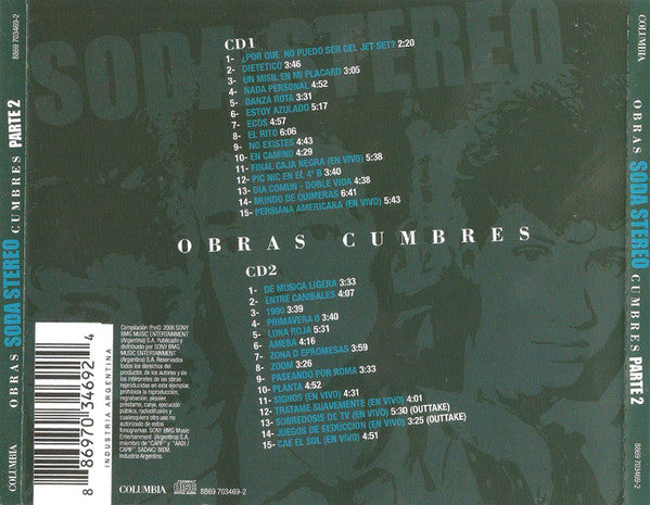 Soda Stereo : Obras Cumbres Parte 2 (2xCD, Comp)