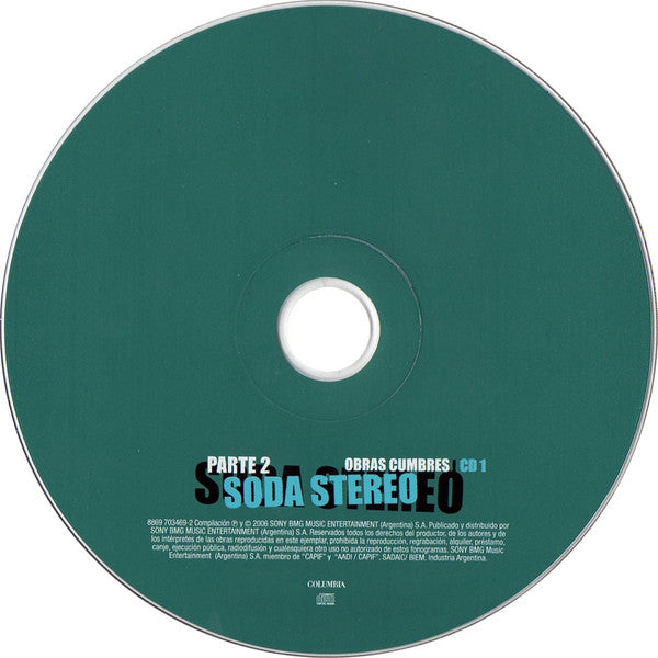 Soda Stereo : Obras Cumbres Parte 2 (2xCD, Comp)