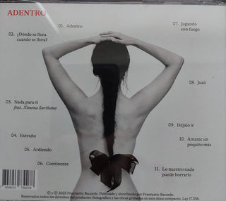 Francisca Valenzuela : Adentro (CD, Album)