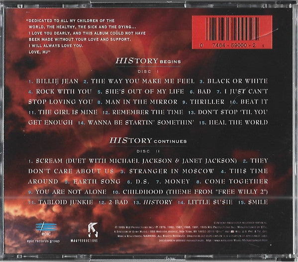 Michael Jackson : History (Past, Present And Future) (Book I) (CD, Comp, RE, RM + CD, Album, RE)