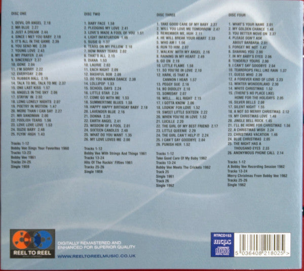 Bobby Vee : Eight Classic Albums Plus Bonus Singles (4xCD, Comp, RM)