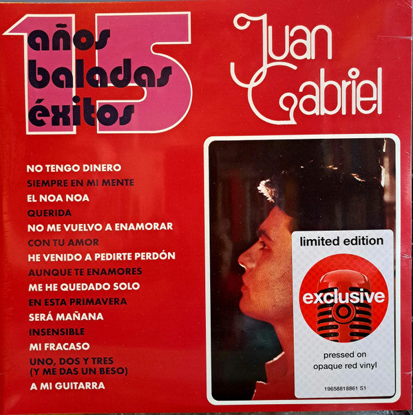 Juan Gabriel : 15 Años Baladas Exitos (2xLP, Comp, Ltd, RE, Red)