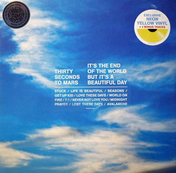 Thirty Seconds To Mars* : It's The End Of The World But It's A Beautiful Day (LP, Album, Ltd, Yel)
