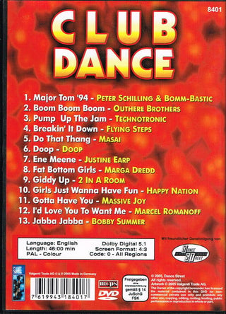 Various : Club Dance  (DVD-V, Comp, PAL)