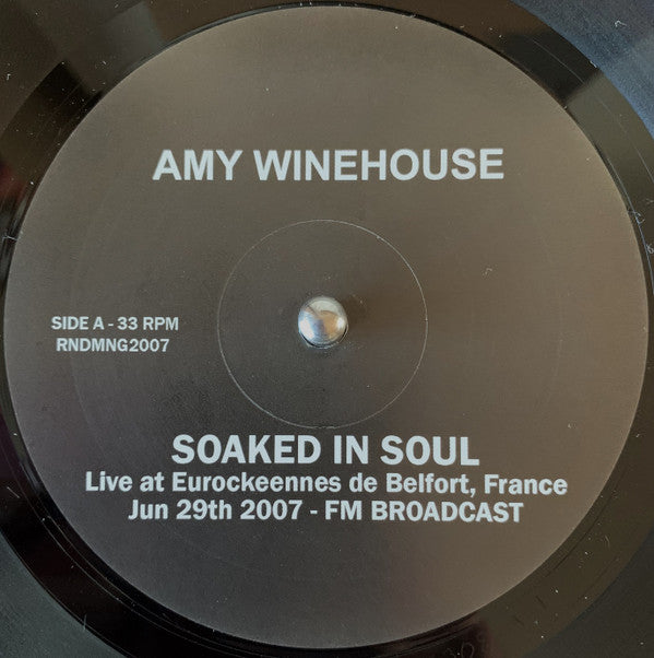 Amy Winehouse : Soaked In Soul (LP, Unofficial)