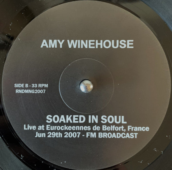 Amy Winehouse : Soaked In Soul (LP, Unofficial)