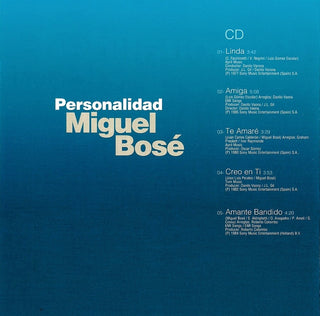 Miguel Bosé : Personalidad (CD, Comp + DVD, Comp)