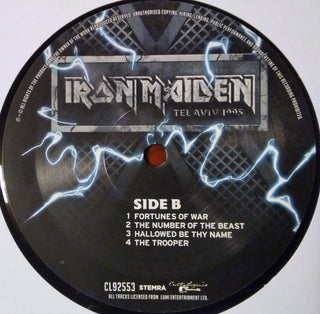 Iron Maiden : Tel Aviv 1995 (LP, Unofficial)