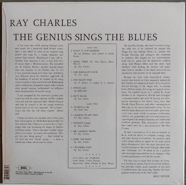 Ray Charles : The Genius Sings the Blues (LP, Album, Ltd, RE, Gre)