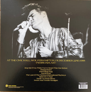 Morrissey : At The Civic Hall, Wolverhampton, UK (December 22nd, 1988) (LP, Ltd, Unofficial, Pin)