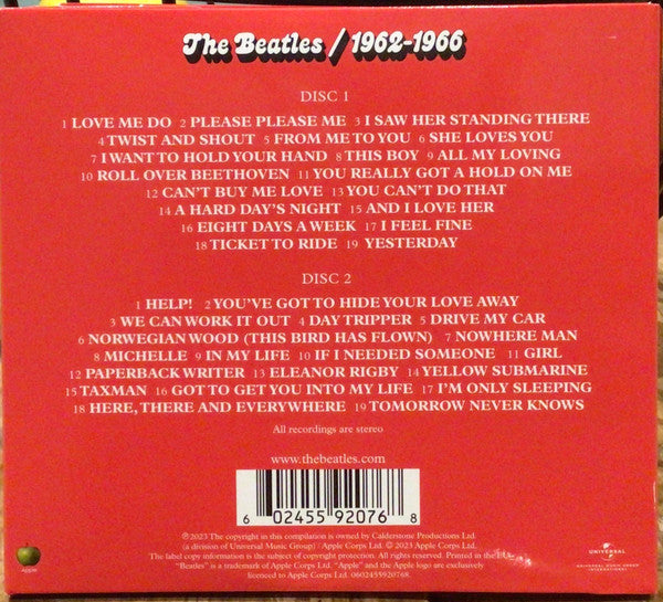 The Beatles : 1962-1966 (2xCD, Comp, RE, RM, Rem)