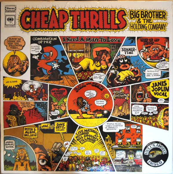 Big Brother & The Holding Company : Cheap Thrills (LP, Album, RE, Gat)