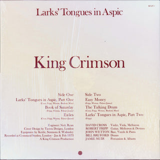 King Crimson : Larks' Tongues In Aspic (LP, Album, Ltd, RE, 200)