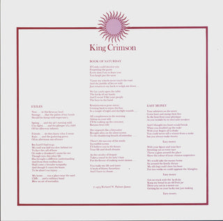 King Crimson : Larks' Tongues In Aspic (LP, Album, Ltd, RE, 200)
