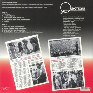 Quincy Jones & Friends* : August 1, 1982 Pasadena, Rose Bowl (LP, Album, Unofficial)