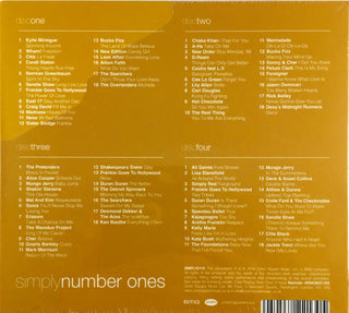 Various : Simply Number Ones (4 CDs Of Classic Number One Hits) (Box + 4xCD, Comp)