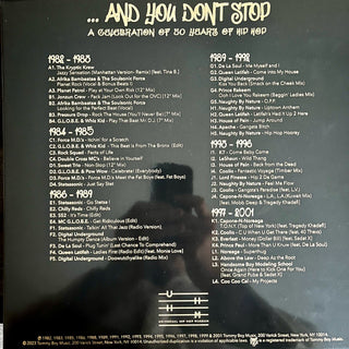 Various : ... And You Don't Stop - A Celebration Of 50 Years Of Hip Hop (6xLP, Comp)