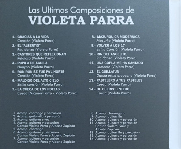 Violeta Parra : Las últimas Composiciones de Violeta Parra (CD, Album, Ltd, Num, RM, Dig)