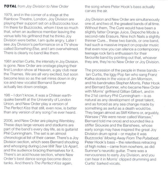 New Order & Joy Division : Total (From Joy Division To New Order) (CD, Comp)