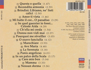 Luciano Pavarotti : Essential Pavarotti II (CD, Comp)