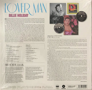 Billie Holiday : Lover Man (LP, Album, Ltd, RE)