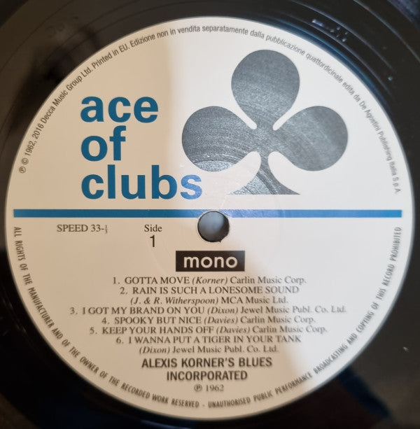 Blues Incorporated : R & B From The Marquee (LP, Album, Mono, RE, 180)