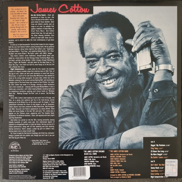 James Cotton : High Compression (LP, Album, RE, 180)