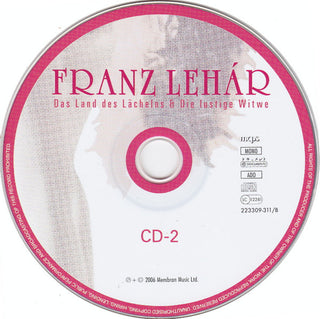 Franz Lehár - Elisabeth Schwarzkopf, Nicolai Gedda, Erich Kunz, Emmy Loose, Otakar Kraus, Philharmonia Orchestra, Otto Ackermann : Das Land Des Lächelns / Die Lustige Witwe (2xCD, Mono)