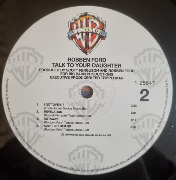 Robben Ford : Talk To Your Daughter (LP, Album, RE, 180)