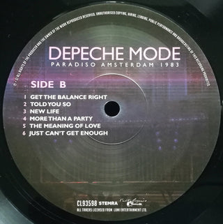 Depeche Mode : Paradiso Amsterdam 1983 (LP, Unofficial, 180)
