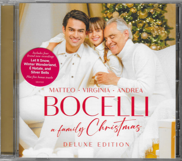 Matteo Bocelli • Andrea Bocelli • Virginia Bocelli : A Family Christmas  (CD, Album, Dlx)