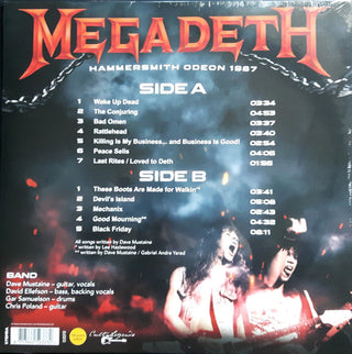 Megadeth : Hammersmith Odeon 1987 (LP, Unofficial)