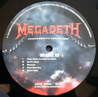 Megadeth : Hammersmith Odeon 1987 (LP, Unofficial)
