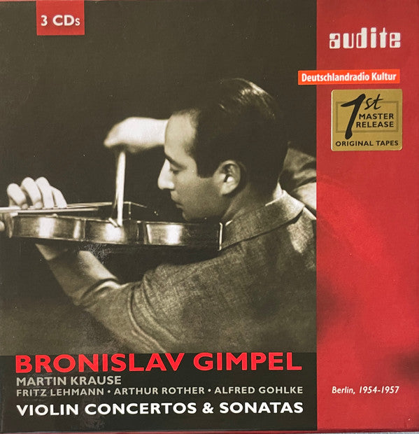 Bronislaw Gimpel : Violin Concertos & Sonatas . Berlin 1954-1957 (3xCD, Comp + Box, Comp)