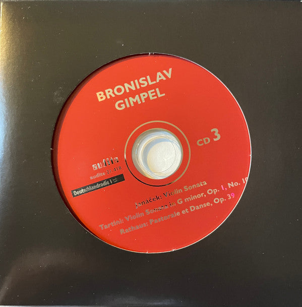 Bronislaw Gimpel : Violin Concertos & Sonatas . Berlin 1954-1957 (3xCD, Comp + Box, Comp)