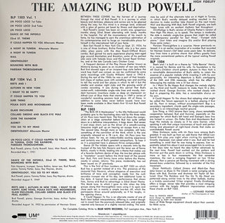 Bud Powell : The Amazing Bud Powell (Volume 1) (LP, Album, Mono, RE, RM, 180)